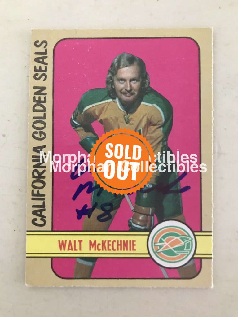 Walt Mckechnie - Autographed Card 1972-73 Opc #1