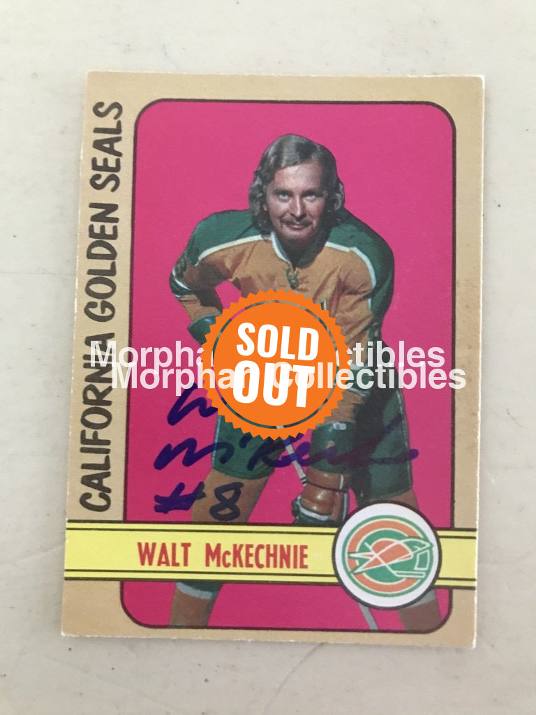 Walt Mckechnie - Autographed Card 1972-73 Opc #2