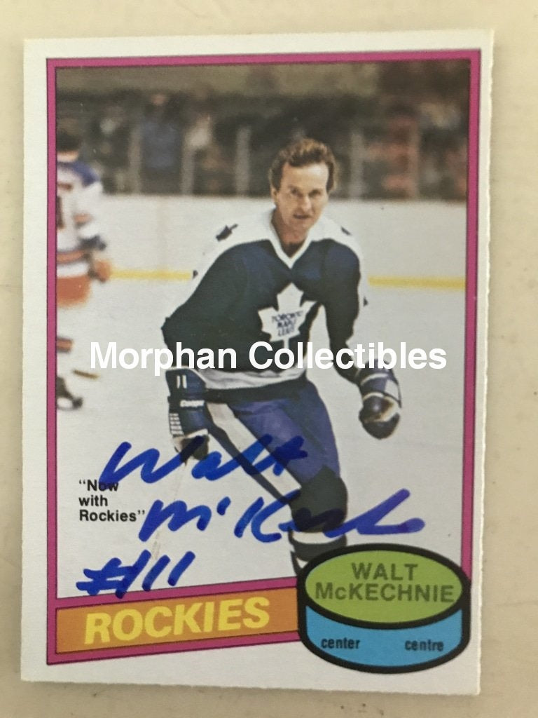 Walt Mckechnie - Autographed Card 1980-81 Opc #1