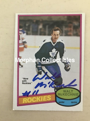 Walt Mckechnie - Autographed Card 1980-81 Opc #2