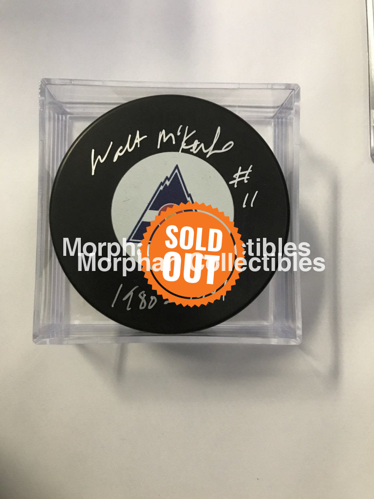 Walt Mckechnie - Autographed Puck Colorado Rockies