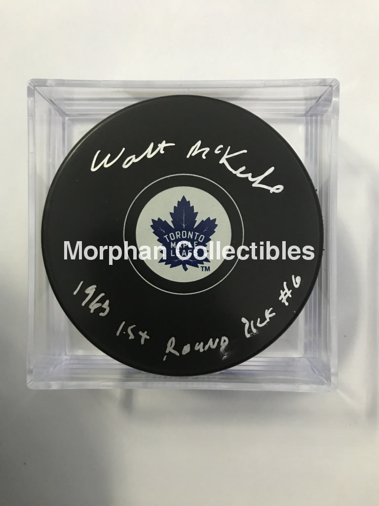 Walt Mckechnie - Autographed Toronto (1963 Draft) Puck