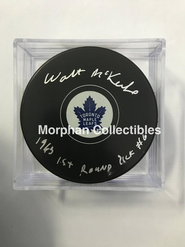 Walt Mckechnie - Autographed Toronto (1963 Draft) Puck