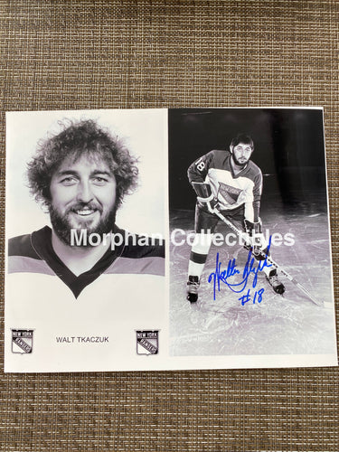 Walt Tkaczuk - Autographed 8X10 Photo New York Rangers
