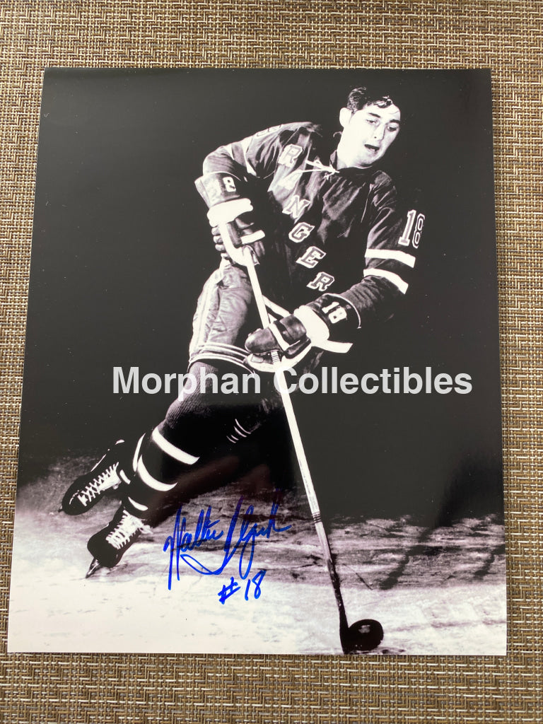Walt Tkaczuk - Autographed 8X10 Photo New York Rangers