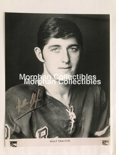 Walt Tkaczuk - Autographed 8X10 Photo New York Rangers Rookie