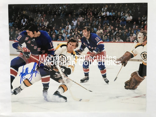 Walt Tkaczuk - Autographed 8X10 Photo New York Rangers W/orr