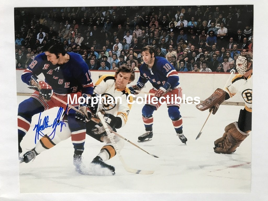 Walt Tkaczuk - Autographed 8X10 Photo New York Rangers W/orr