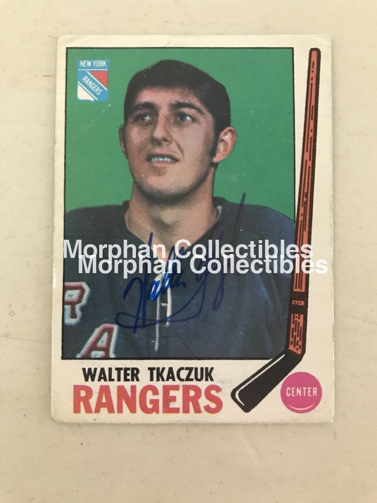 Walt Tkaczuk - Autographed Card 1969-70 Opc