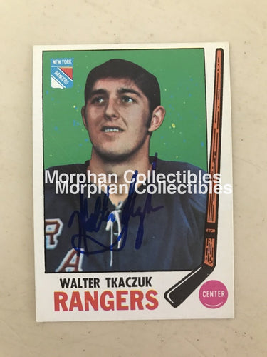 Walt Tkaczuk - Autographed Card 1969 Topps
