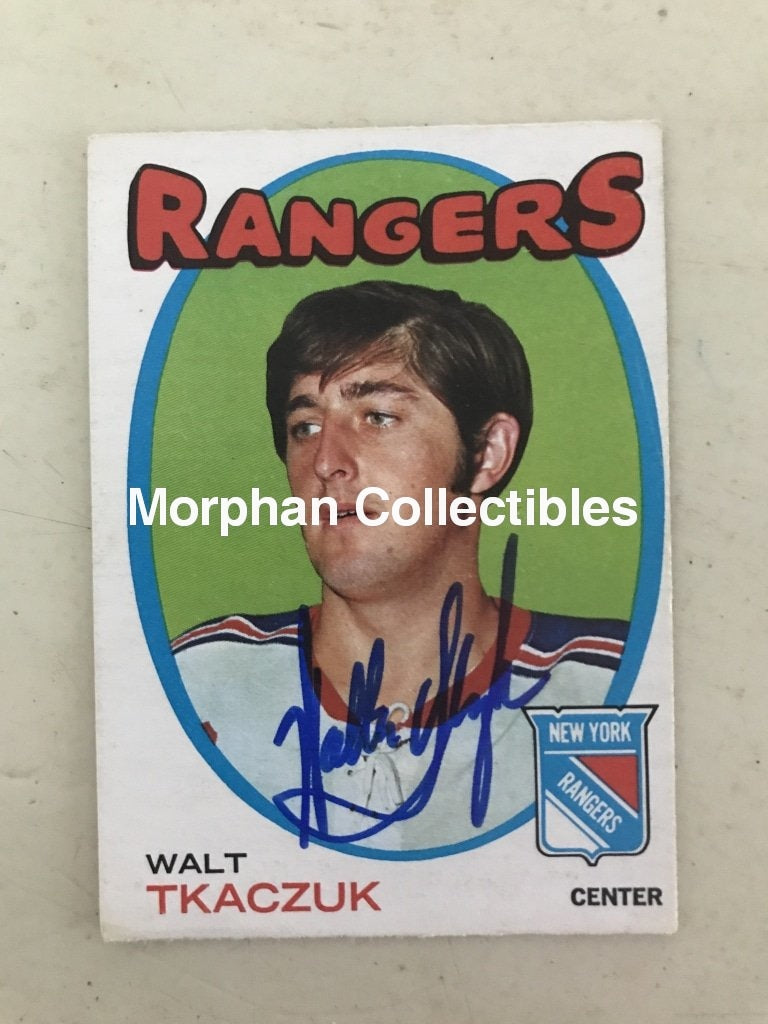 Walt Tkaczuk - Autographed Card 1971-72 Opc #2