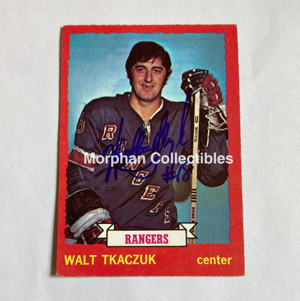 Walt Tkaczuk - Autographed Card 1973-74 Topps