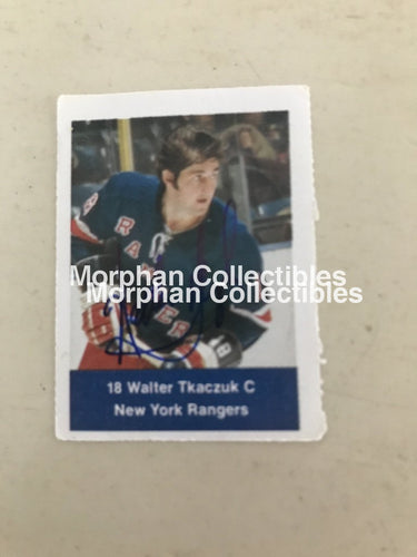 Walt Tkaczuk - Opc Hockey Cards Plus (Extra Fine And Blue Sharpie) 1974-75 Loblaws #1 Card