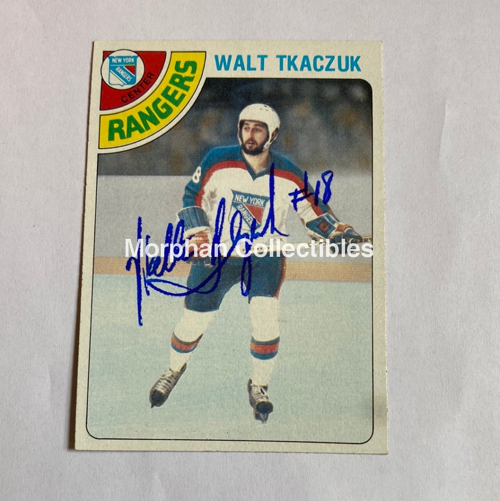 Walt Tkaczuk - Autographed Card 1978-79 Topps