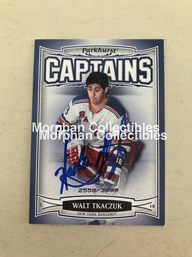 Walt Tkaczuk - Opc Hockey Cards Plus (Extra Fine And Blue Sharpie) 2006-07 Parkhurst Captains