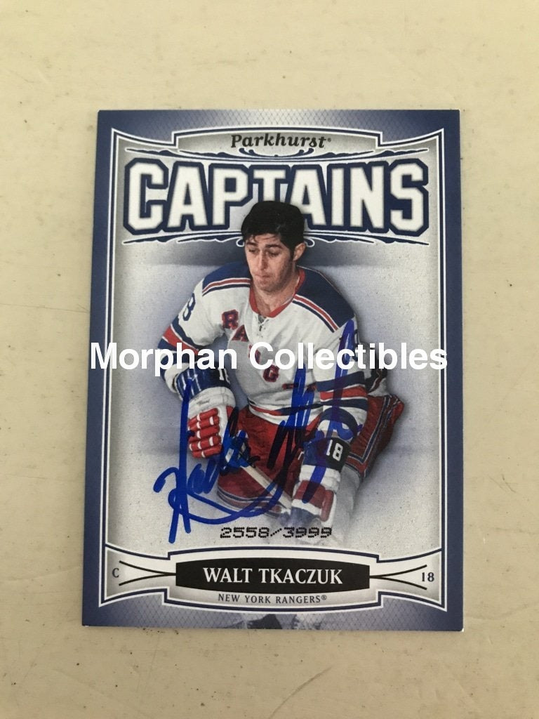 Walt Tkaczuk - Opc Hockey Cards Plus (Extra Fine And Blue Sharpie) 2006-07 Parkhurst Captains