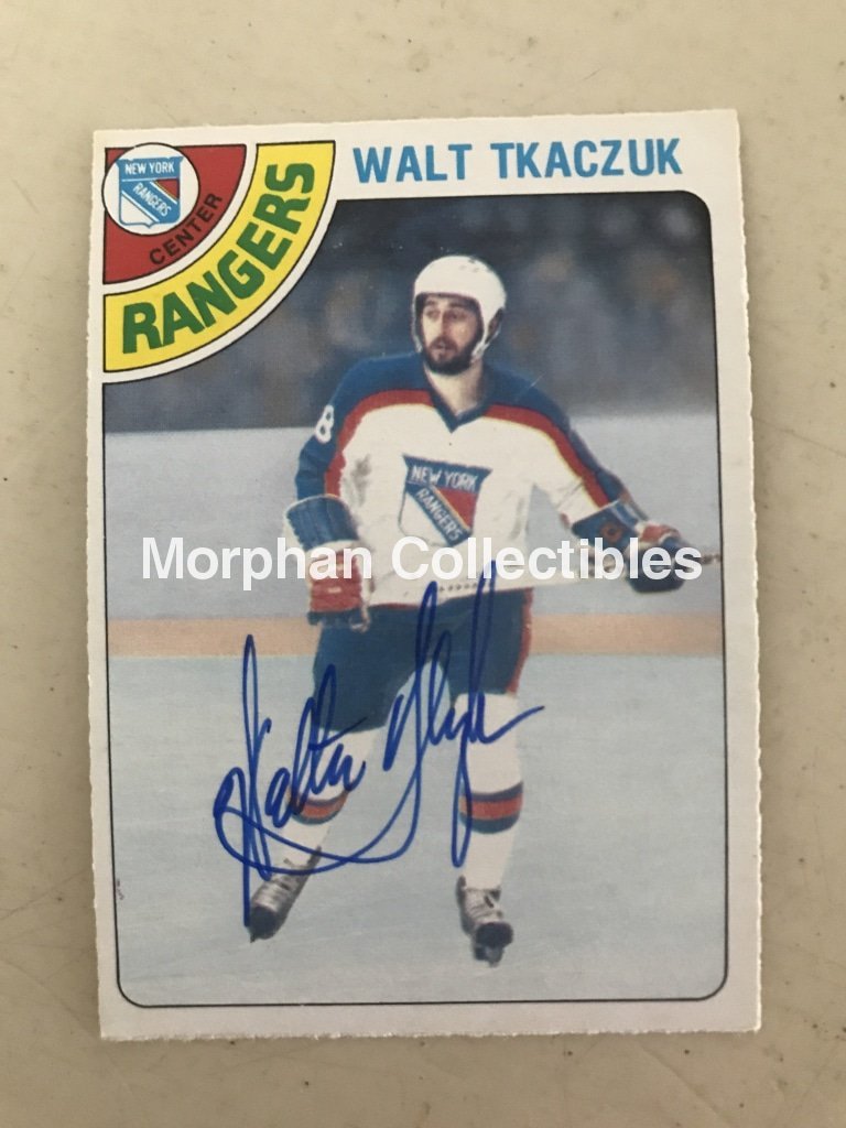 Walt Tkaczuk - Autographed Card 1978-79 Opc #3