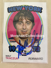 Load image into Gallery viewer, Walt Tkaczuk Signed Cards 1972 Itg #1 Card
