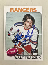 Load image into Gallery viewer, Additional Walt Tkaczuk Signed Cards Opc 1975-76 Card
