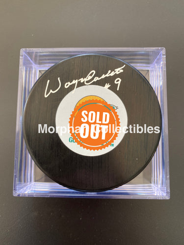 Wayne Carleton - Autographed California Seals Puck