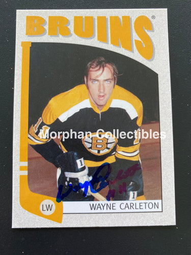 Wayne Carleton - Autographed Card 2005 In The Game