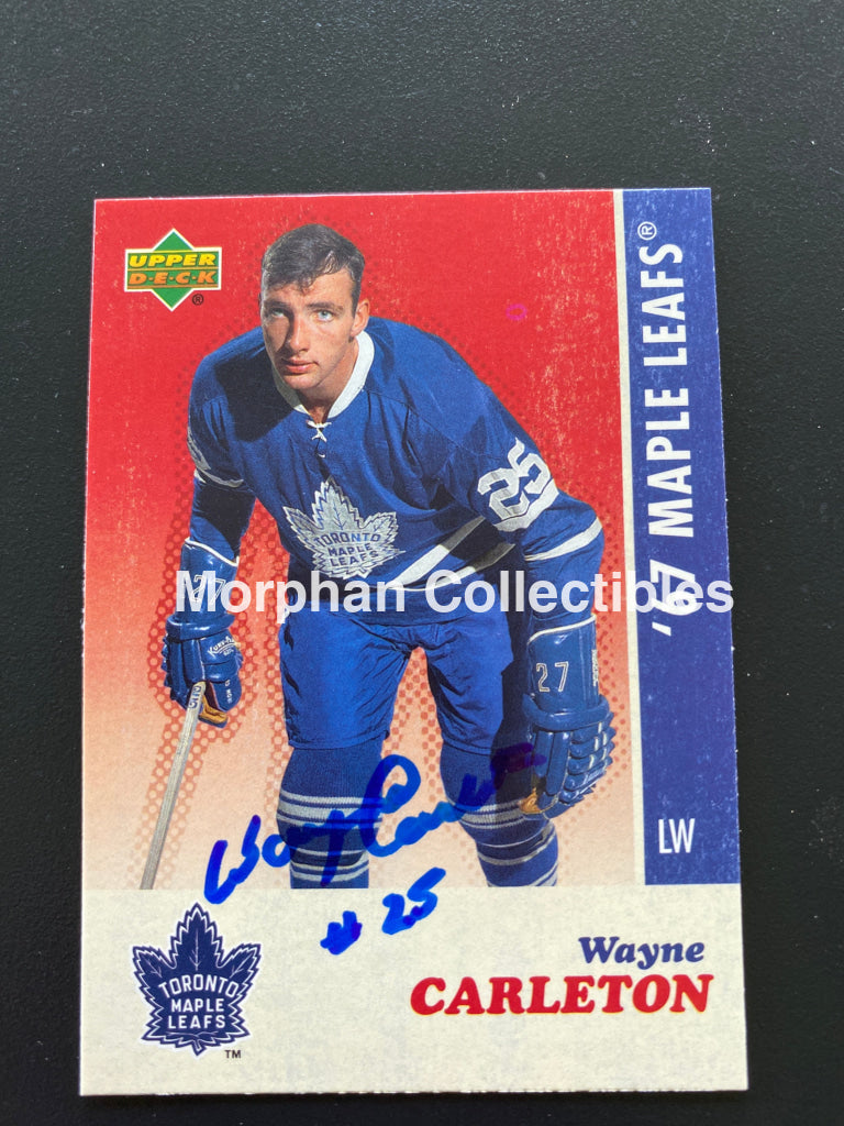 Wayne Carleton - Autographed Card 2007 Upper Deck