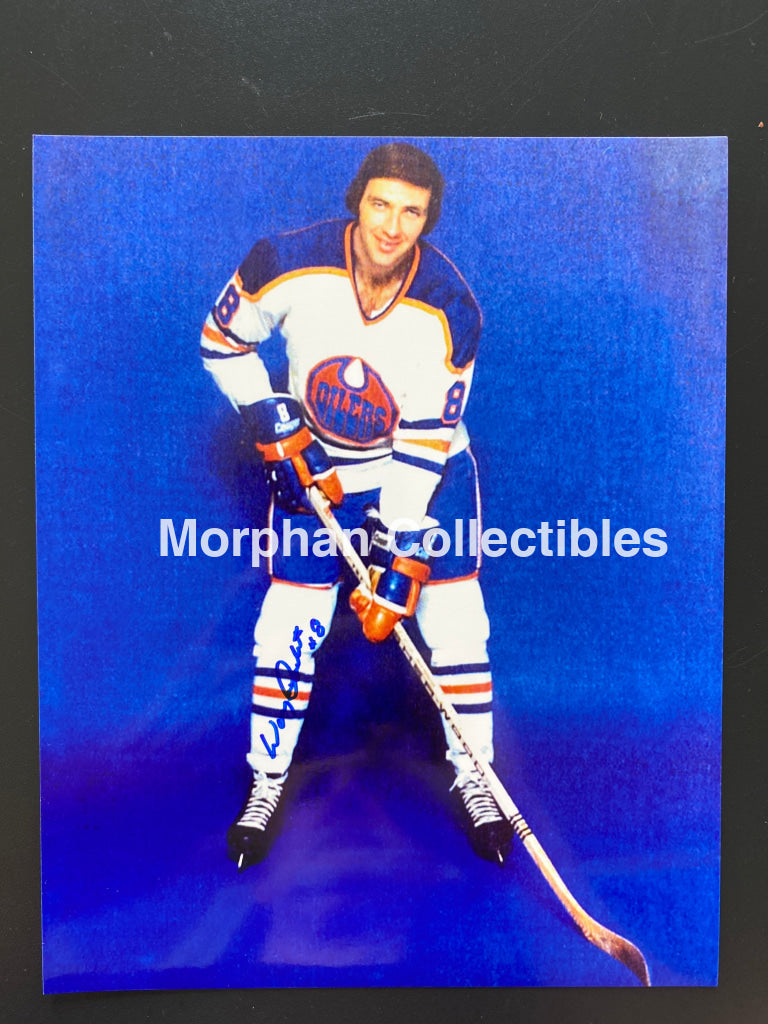 Wayne Carleton- Autographed Photo - Edmonton Oilers 8X10