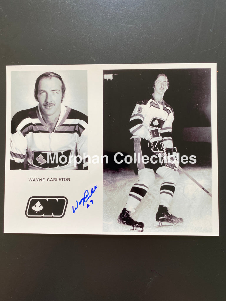 Wayne Carleton- Autographed Photo - Ottawa Wha 8X10