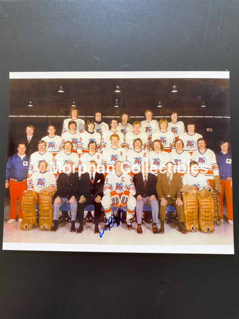 Wayne Carleton- Autographed Photo - Toronto Toros Wha Team 8X10