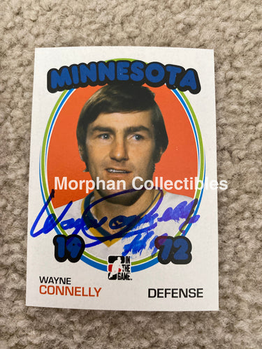 Wayne Connelly - Autographed Card Itg 1972