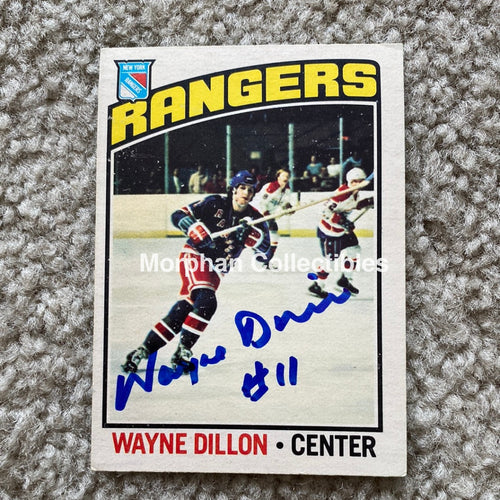 Wayne Dillon - Autographed Card 1976 - 77 Opc