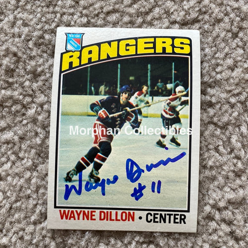 Wayne Dillon - Autographed Card 1976 - 77 Topps