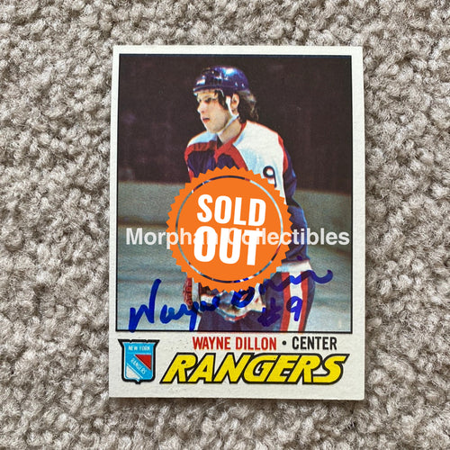 Wayne Dillon - Autographed Card 1977 - 78 Topps