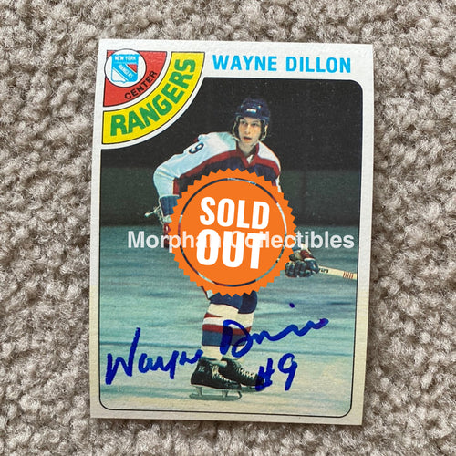 Wayne Dillon - Autographed Card 1978 - 79 Topps