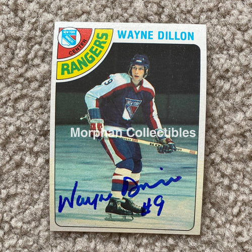 Wayne Dillon - Autographed Card 1978 - 79 Topps