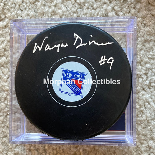 Wayne Dillon - Autographed Puck New York Rangers