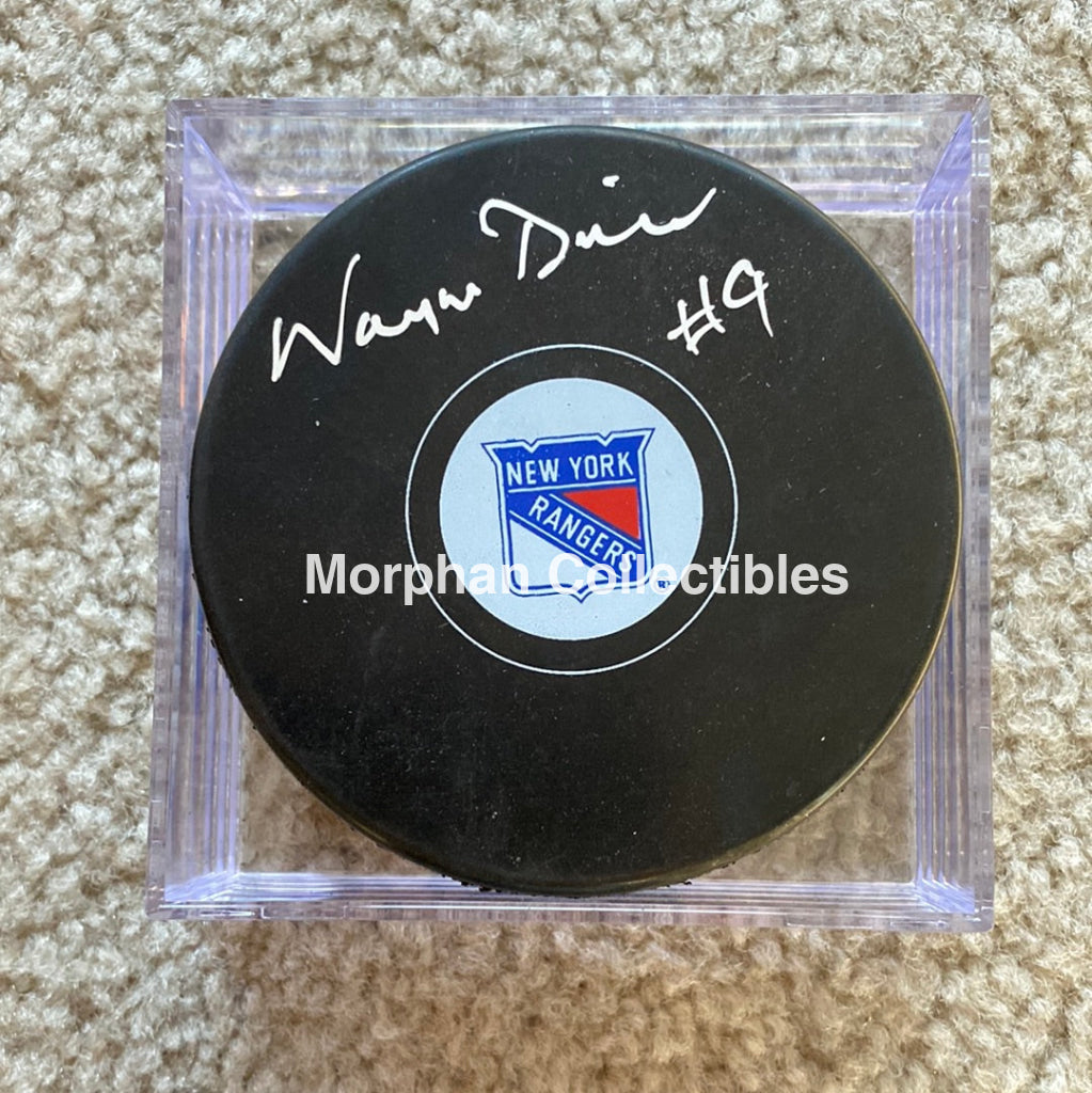 Wayne Dillon - Autographed Puck New York Rangers