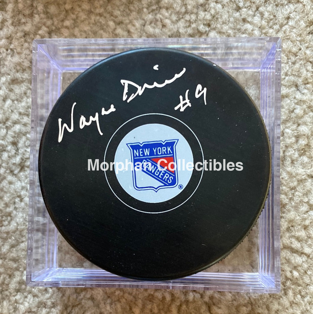 Wayne Dillon - Autographed Puck New York Rangers