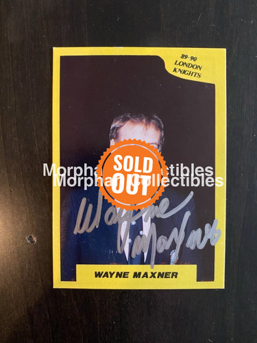 Wayne Maxner Autographed Cards 7Th Inning Sketch Card
