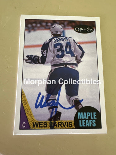 Wes Jarvis - Autographed Card - Custom Card Card
