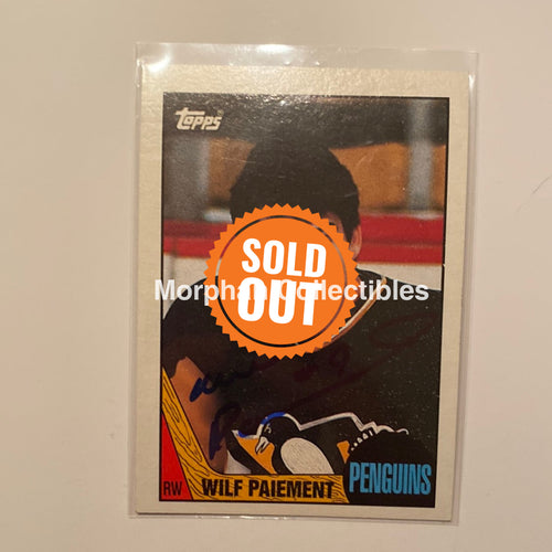 Wilf Paiement Autographed Card - 1987/88 Topps