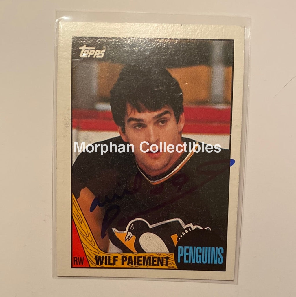 Wilf Paiement Autographed Card - 1987/88 Topps