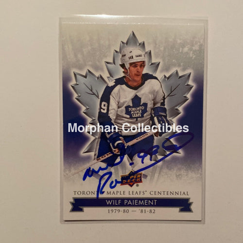 Wilf Paiement Autographed Card - Leaf Centennial #63