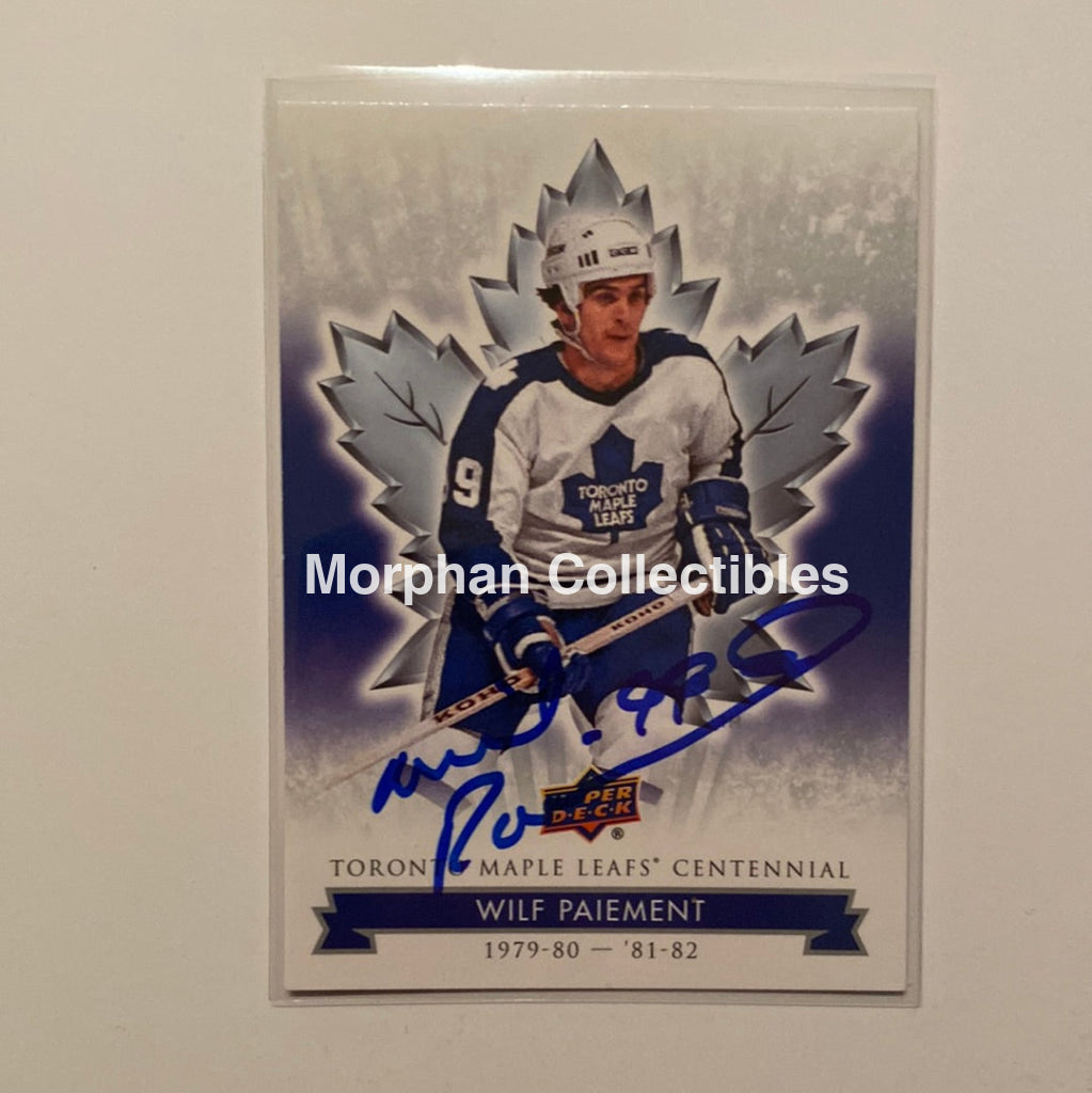Wilf Paiement Autographed Card - Leaf Centennial #63