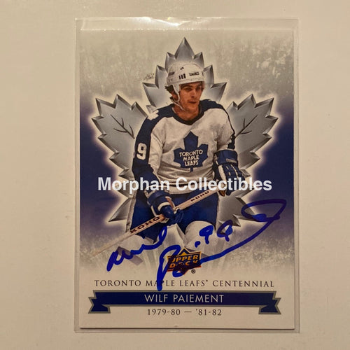 Wilf Paiement Autographed Card - Leaf Centennial #63
