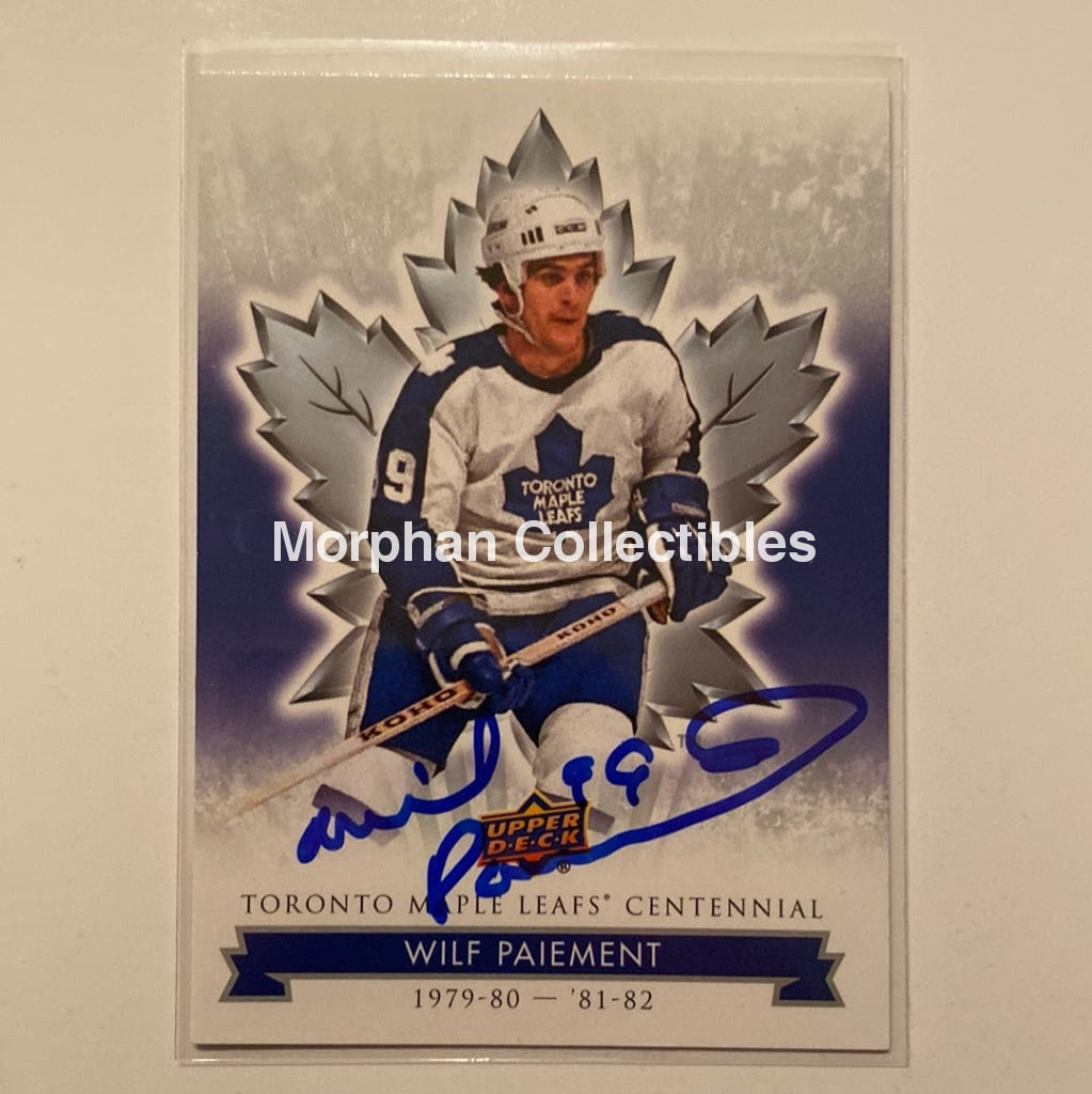 Wilf Paiement Autographed Card - Leaf Centennial #63