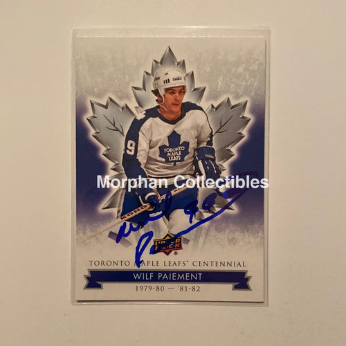 Wilf Paiement Autographed Card - Leaf Centennial #63