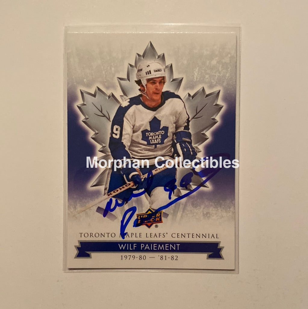 Wilf Paiement Autographed Card - Leaf Centennial #63