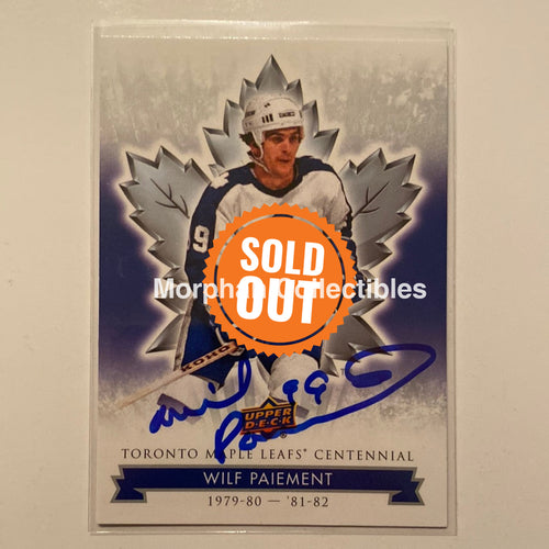 Wilf Paiement Autographed Card - Leaf Centennial #63