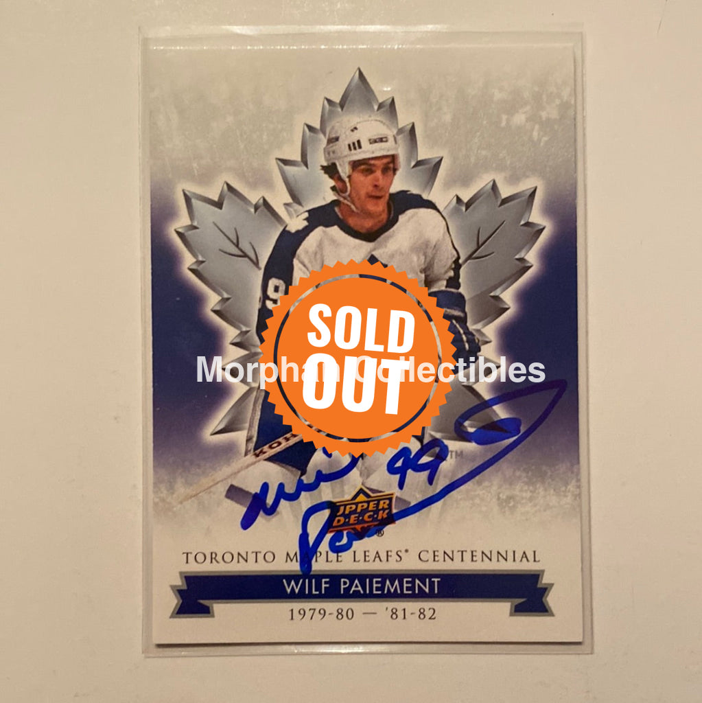 Wilf Paiement Autographed Card - Leaf Centennial #63